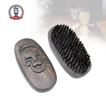 Nature Oval Bamboo Nylon Hair Beard Brush for Beard Grooming Kit Logo Free Customization